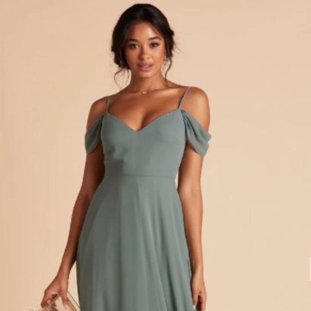 Birdy Grey Sea Glass Devin Convertible Bridesmaids Dress Size L